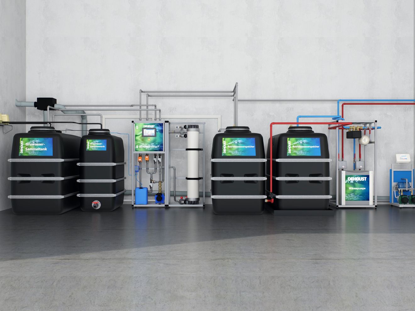 Eine Wasseranlage von Dehoust Eine Wasseranlage von Dehoust