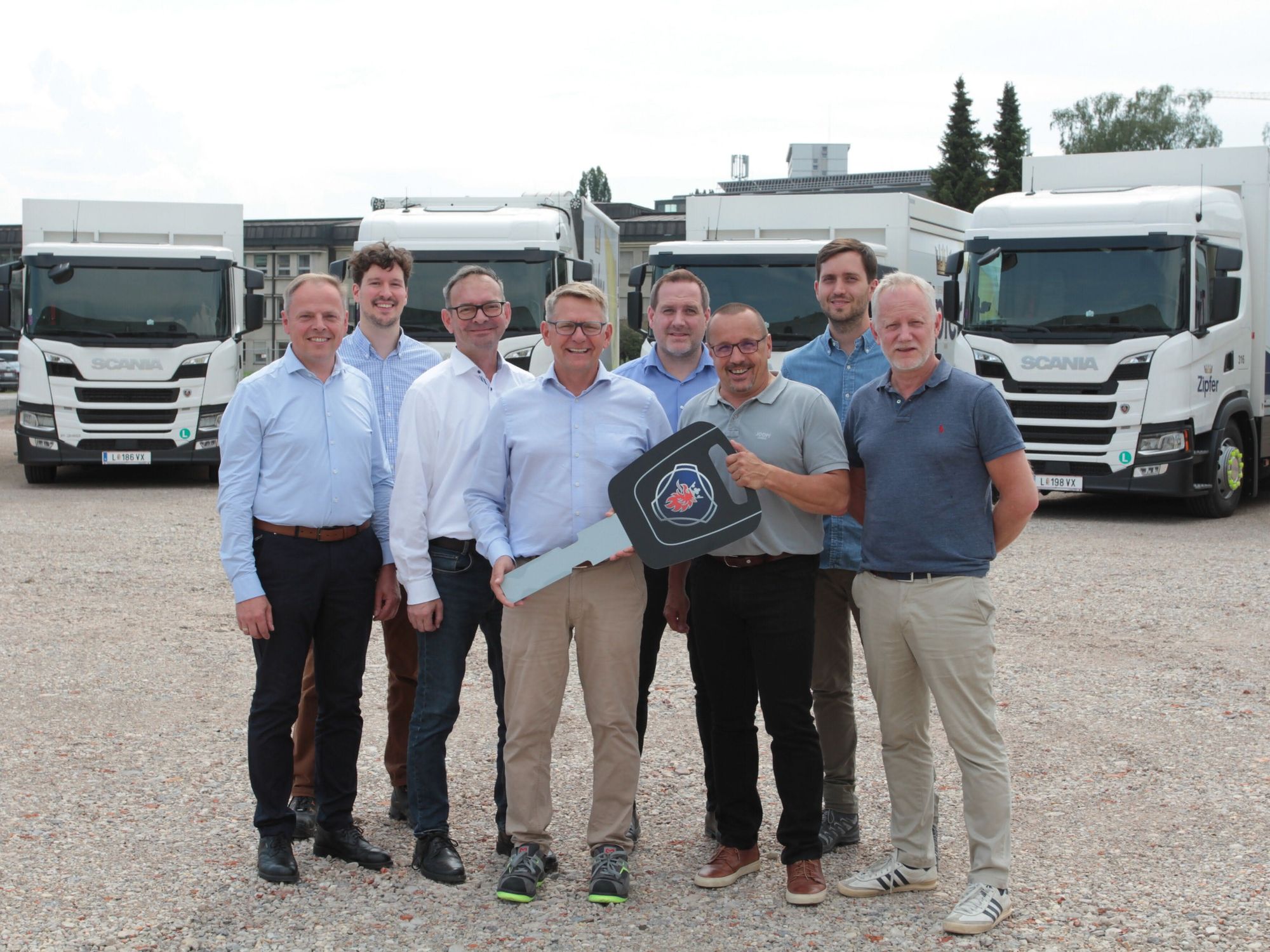Scania-Biogas-Lkw für Brau Union