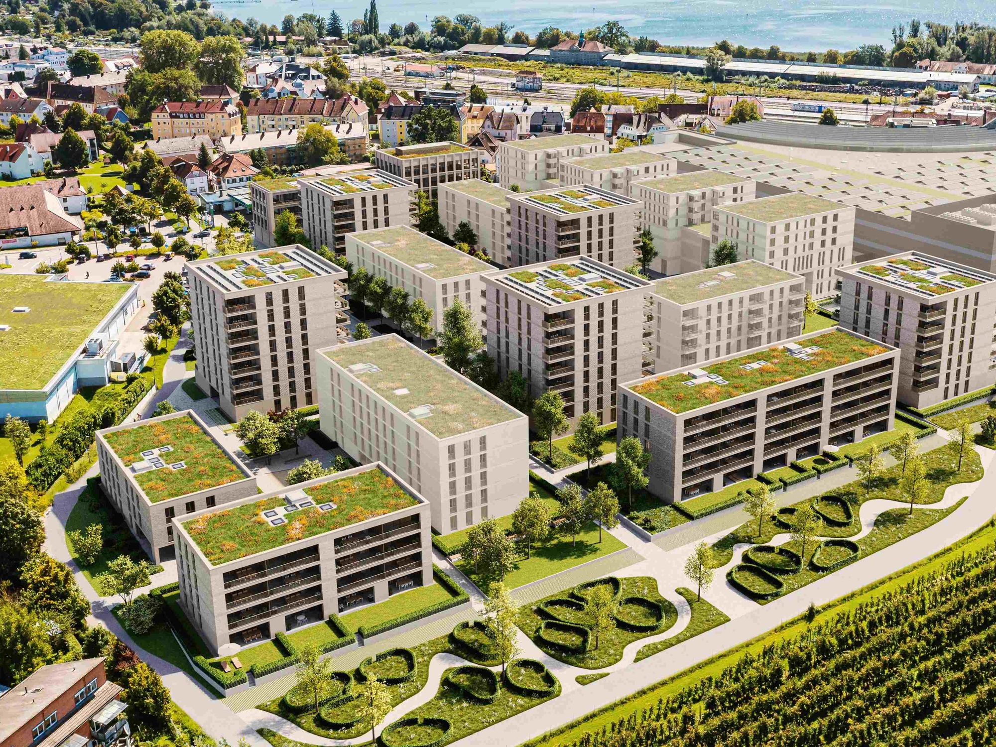 Auf dem ehemaligen Industrieareal realisiert i+R in den nächsten Jahren das Vierlinden-Quartier.
