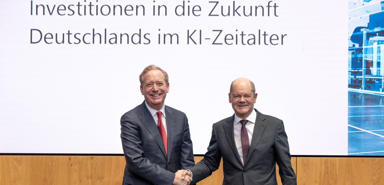 Brad Smith and Olaf Scholz
