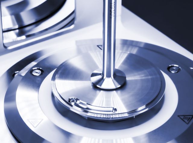 Untere Messplatte des Modular Compact Rheometer (MCR) von Anton Paar