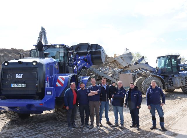 Emissionsarmer Radlader 966XE unterstützt Schlitzwandlager