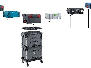 Flex-Stack Pack: Neue Adapterplatte schafft Kompatibilität auf der Baustelle Flex-Stack Pack: Neue Adapterplatte schafft Kompatibilität auf der Baustelle