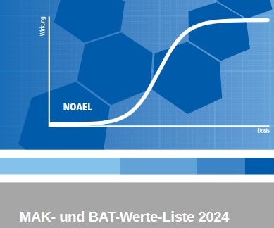 Titelseite zur MAK- und BAT-Werte-Liste 2024 (Bildausschnitt)
