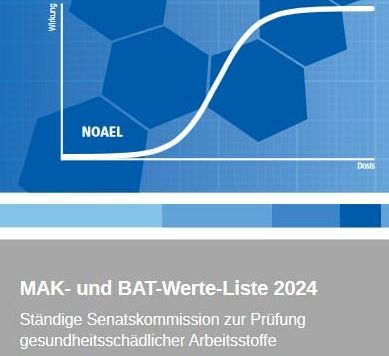 Bild: Bildausschnitt der Titelseite (MAK- und BAT-Werte-Liste 2024) Titelseite zur MAK- und BAT-Werte-Liste 2024 (Bildausschnitt)