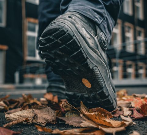 Herbst auf der Baustelle