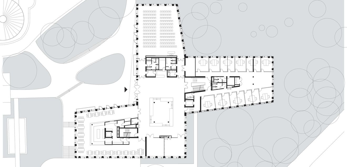Erweiterungsbau des Leibniz-Instituts für Astrophysik in Potsdam Grundriss Erweiterungsbau des Leibniz-Instituts für Astrophysik in Potsdam Grundriss