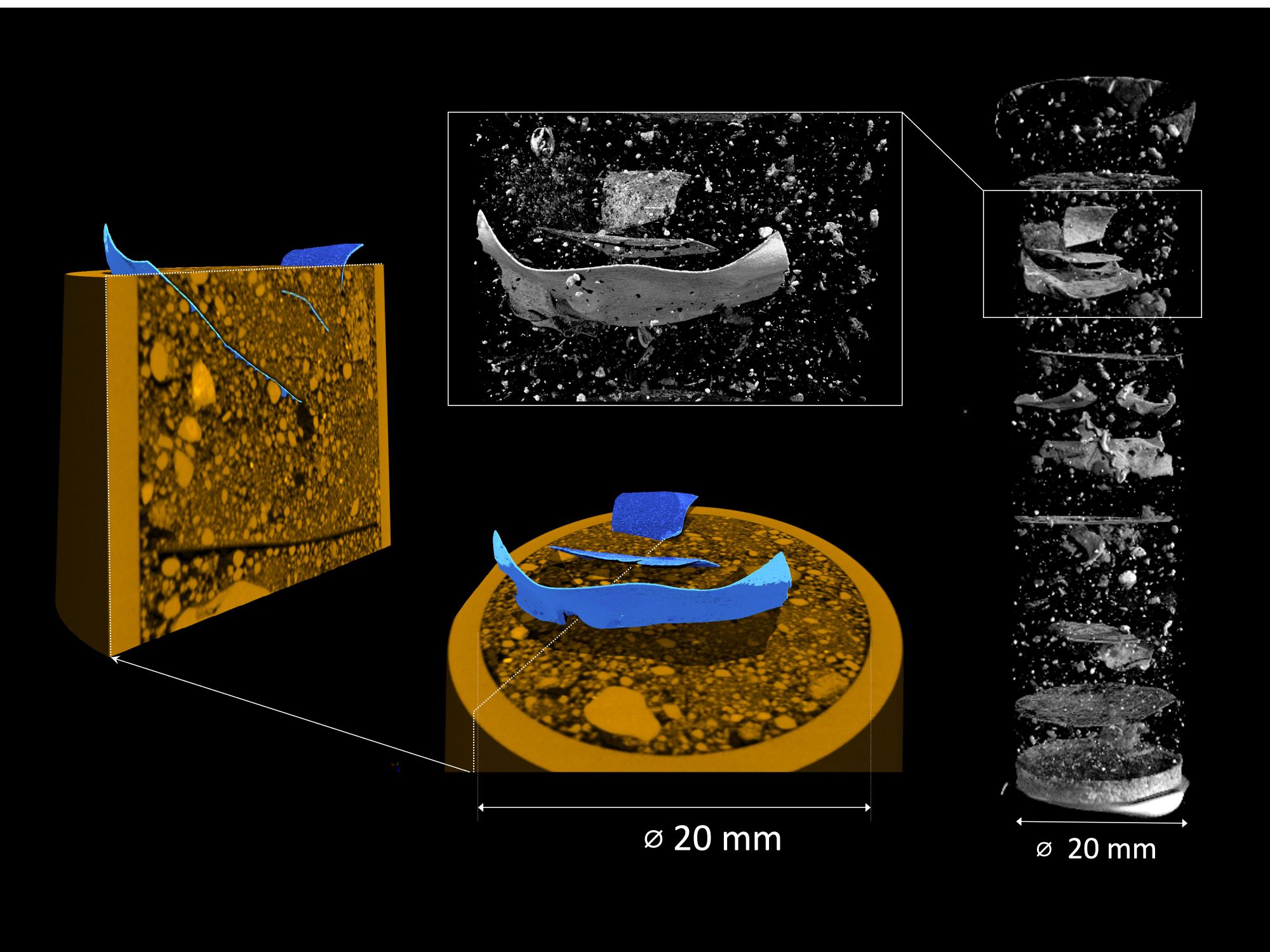3D-Visualisierung mit Neutronen- und Röntgentomographie: Mikroplastik in Ackerböden 3D-Visualisierung mit Neutronen- und Röntgentomographie: Mikroplastik in Ackerböden