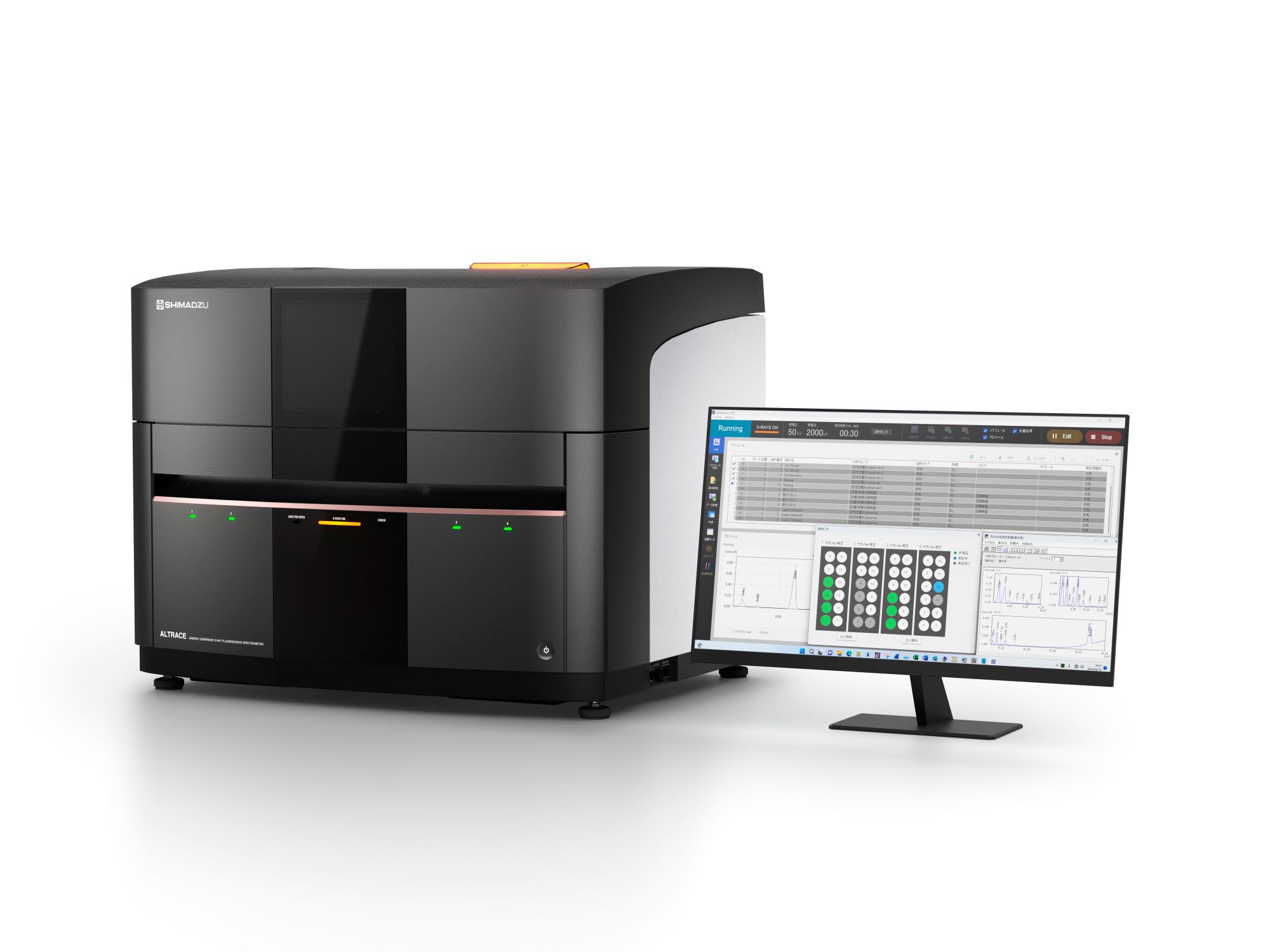 Energiedispersives Röntgenfluoreszenz-Spektrometer: EDXRF-Spektrometer für schnelle Spurenelementanalysen von Shimadzu EDXRF-Spektrometer "ALTRACE" für schnelle Spurenelementanalysen von Shimadzu