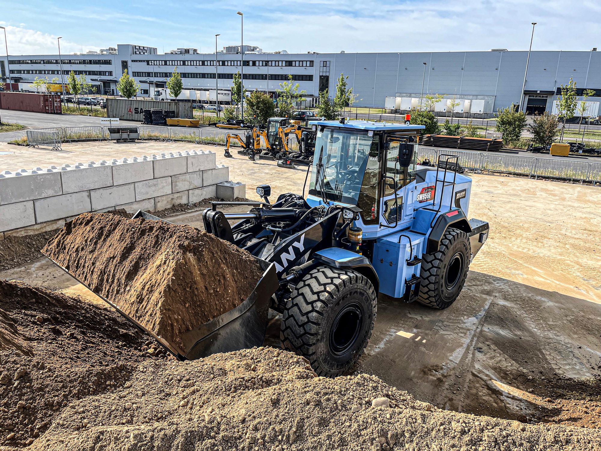Elektrisierender Messeauftritt von Sany Elektrisierender Messeauftritt von Sany