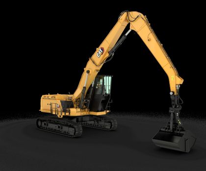 Der neue Cat Umschlagbagger MH3295 setzt neue Maßstäbe Der neue Cat Umschlagbagger MH3295 setzt neue Maßstäbe