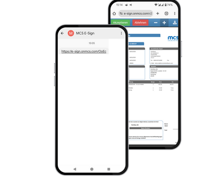 Mit der neuen Funktion "eSign" der MCS Rental Software können Vermietunternehmen ihre Kunden jetzt schnell und unkompliziert zur Unterschrift per SMS auffordern. MCS Rental Software ermöglicht elektronische Unterschriften via SMS