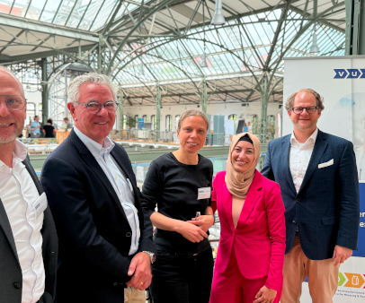 Neues Präsidium des Deutschen Verbands Unabhängiger Prüflaboratorien e. V. Raimund Föhrenbacher, Dr. Eckard Jantzen, Dr. Birgit Schumacher, Dr. Emine Gökçe, Dr. Florian Brill.