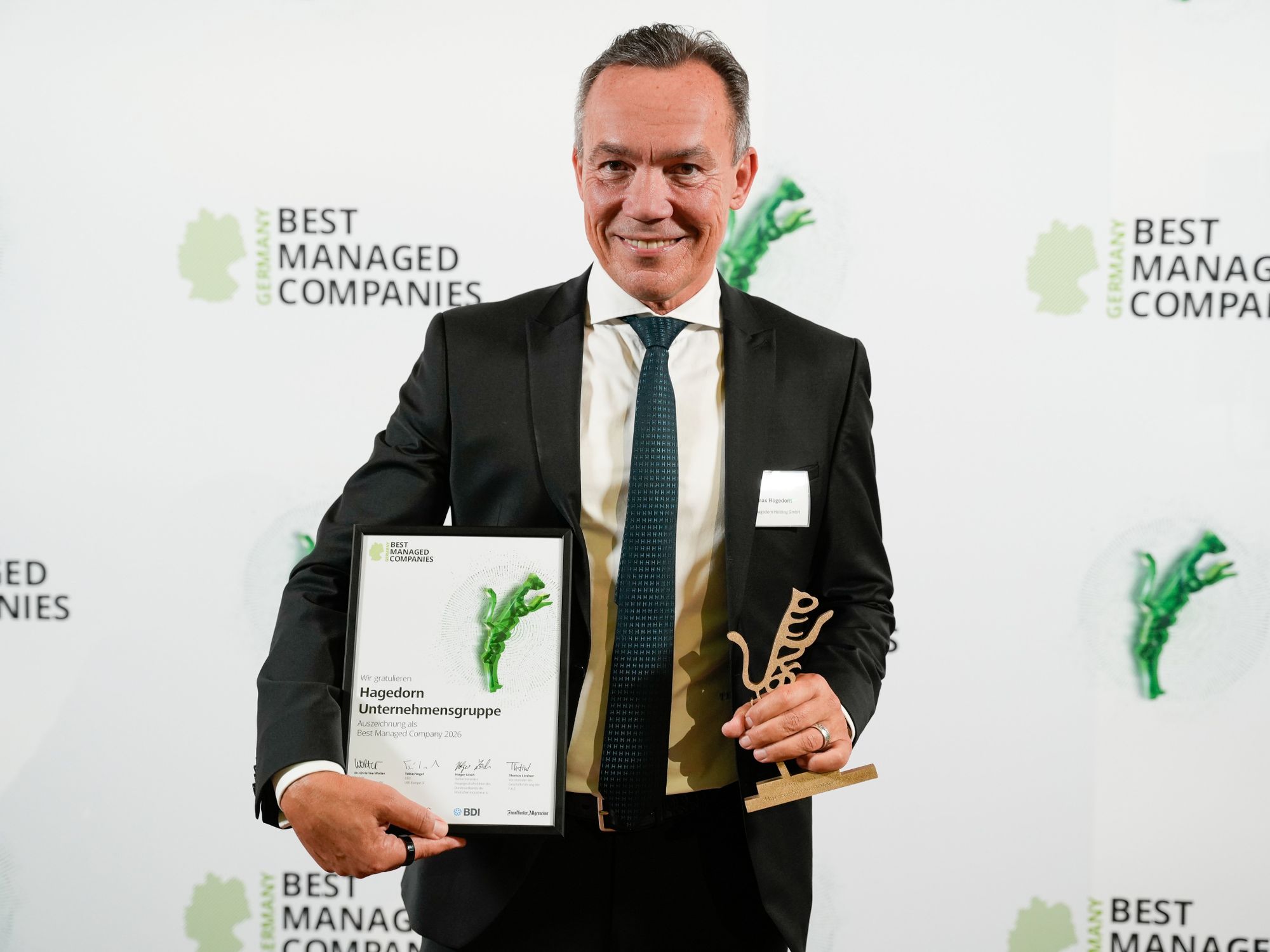 Hagedorn Pressefoto_Thomas Hagedorn erhält bei einer Gala in Frankfurt den Best Managed Companies Award 2026