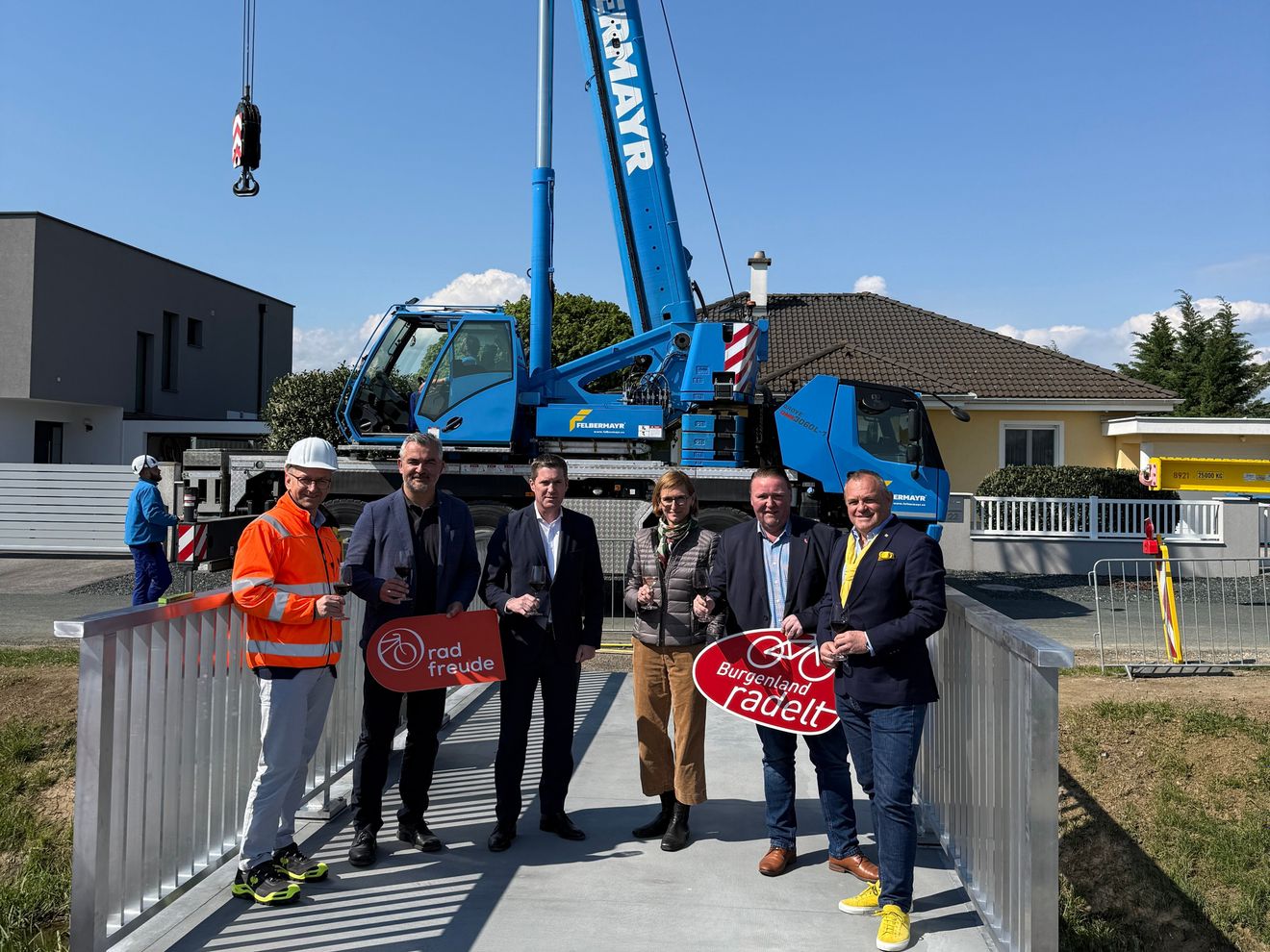 SW Umwelttechnik: Eröffnung der ersten UHPC Radwegbrücke im Burgenland SW Umwelttechnik: Eröffnung der ersten UHPC Radwegbrücke im Burgenland