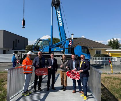 SW Umwelttechnik: Eröffnung der ersten UHPC Radwegbrücke im Burgenland