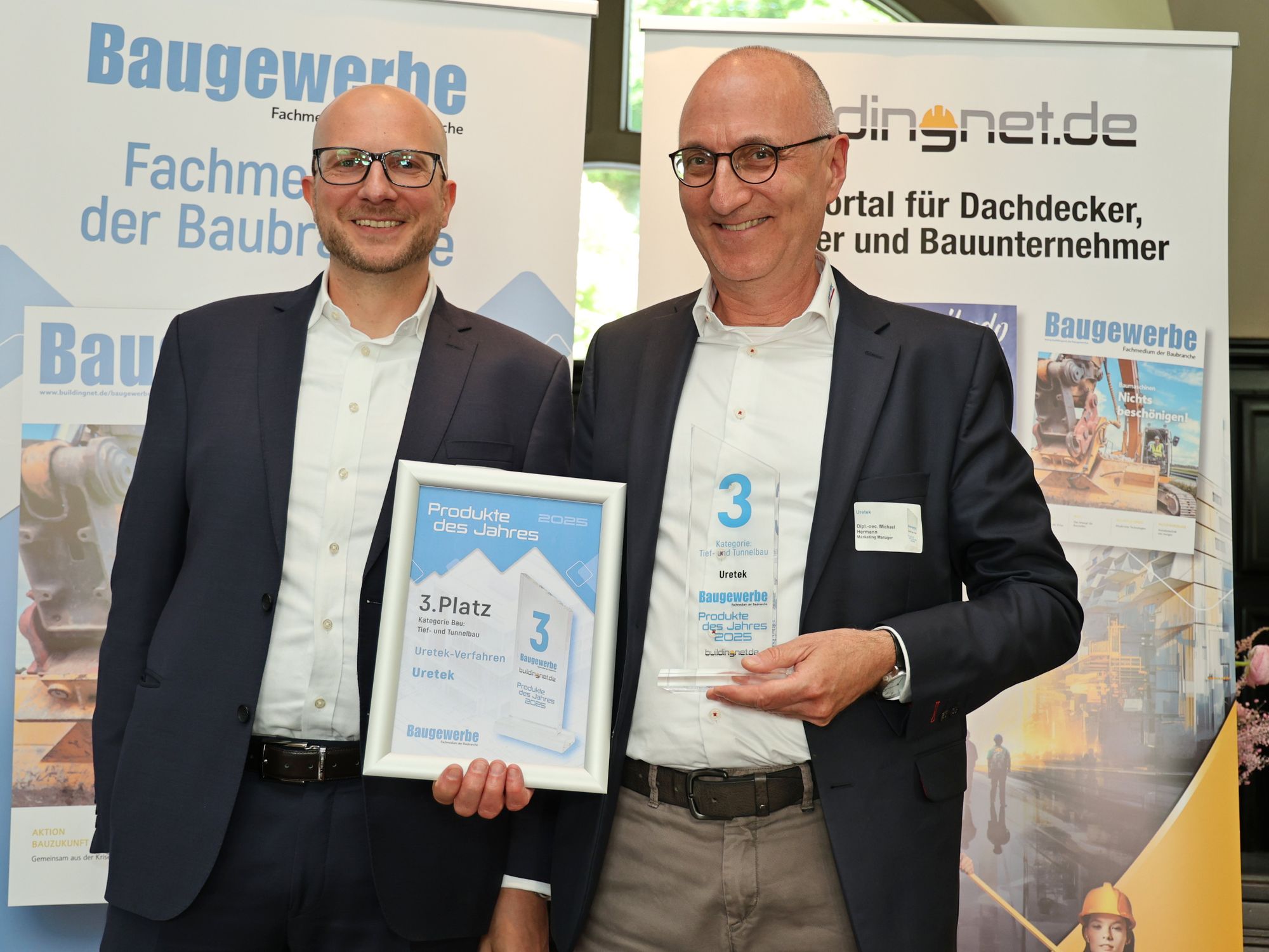 Kai Ingmar Link und Michael Hermann von Uretek.