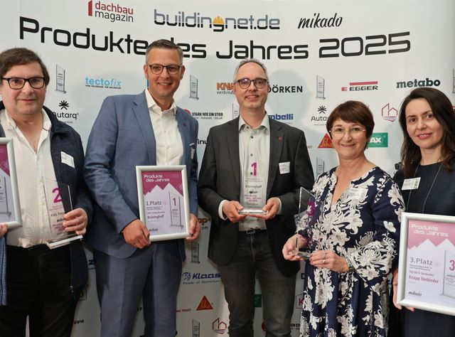 Produkte des Jahres 2025, Kategorie Massivholz- & Holz-Hybrid-Bauweise Produkte des Jahres 2025, Kategorie Massivholz- & Holz-Hybrid-Bauweise