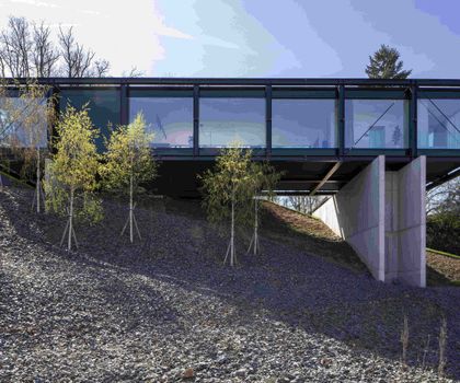 Gläsernes Steghaus