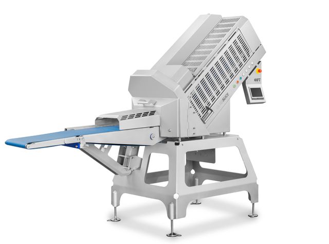 Bild 1: KFT Food Machinery entwickelt Schneidemaschinen, die in anspruchsvollen Produktionsumgebungen der Lebensmittelindustrie eingesetzt werden. Bild 1: KFT Food Machinery entwickelt Schneidemaschinen, die in anspruchsvollen Produktionsumgebungen der Lebensmittelindustrie eingesetzt werden.