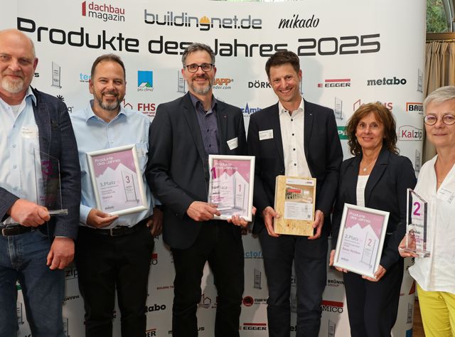 Produkte des Jahres 2025 - Die Gewinner in der Kategorie „Holztafelbauweise“ Produkte des Jahres 2025 - Die Gewinner in der Kategorie „Holztafelbauweise“