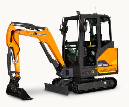 Hohe Ladegeschwindigkeit und höchste Batteriekapazität der Klasse Neuer elektrischer Minibagger DX23E-7 von Develon
