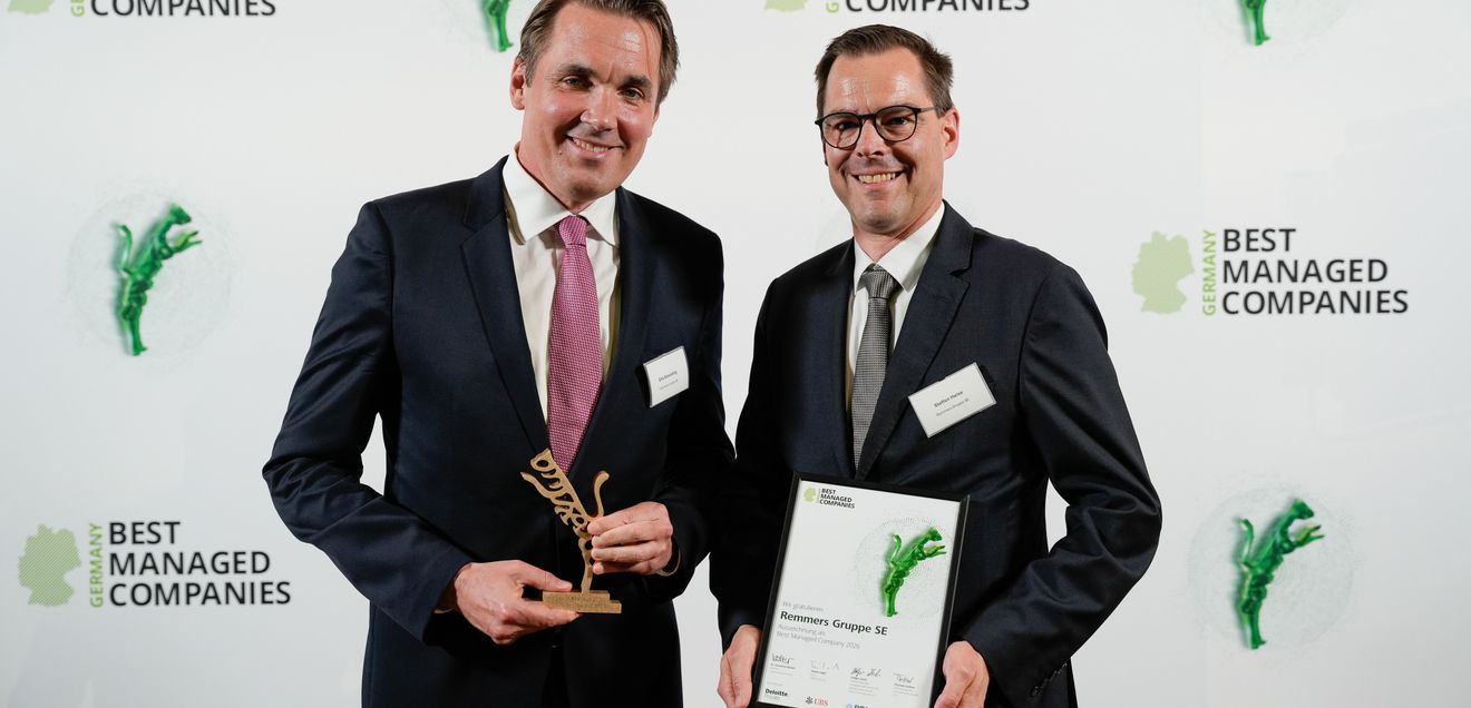 Remmers als Best Managed Company 2026 ausgezeichnet Remmers als Best Managed Company 2026 ausgezeichnet