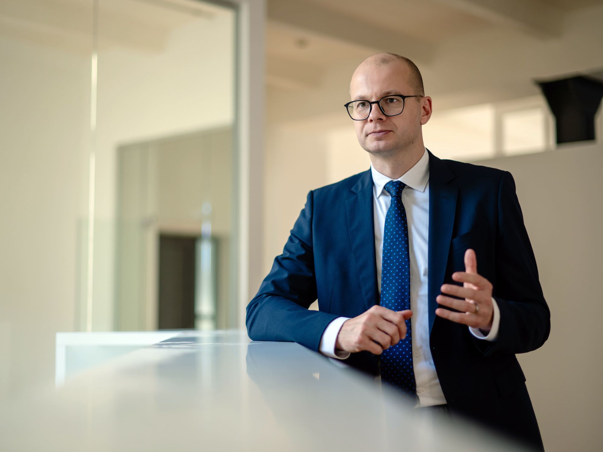Dr. Matthias Frederichs, Hauptgeschäftsführer des BBS. Dr. Matthias Frederichs, Hauptgeschäftsführer des BBS lächelt in die Kamera.