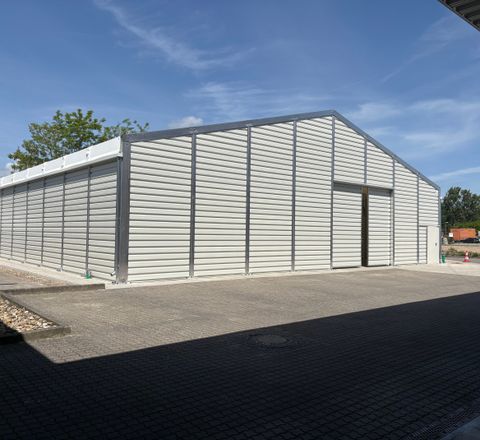 Die neue Lagerhalle von Gutjahr Die neue Lagerhalle von Gutjahr