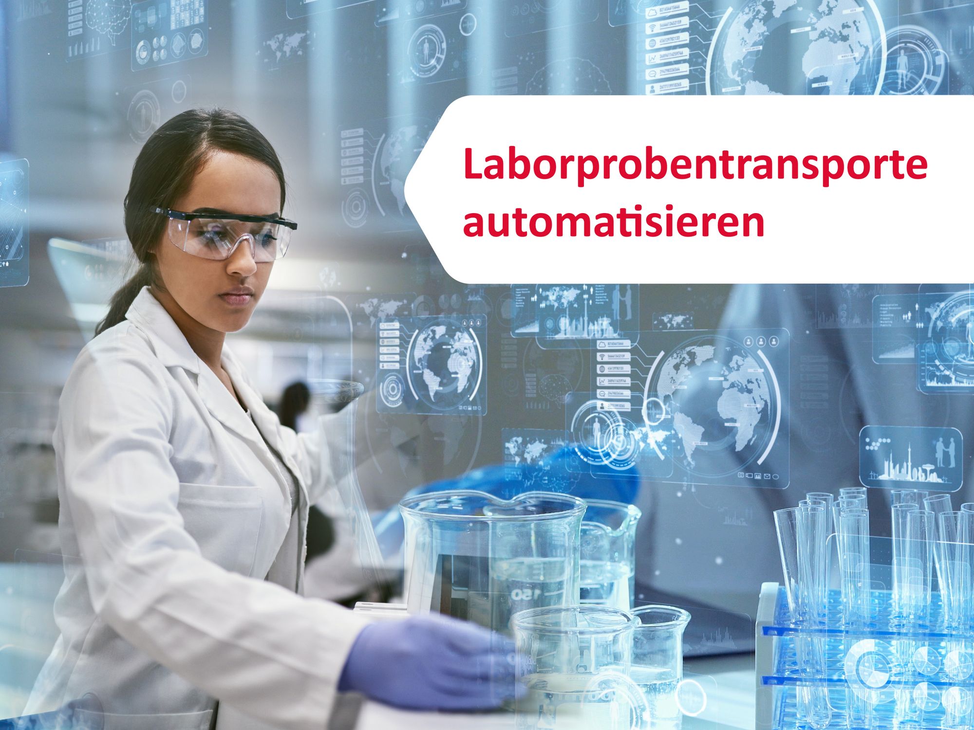 Anzeige: Laborprobentransport automatisieren?  Zuverlässig, schonend und sicher mit der Transportlösung von Telelift!