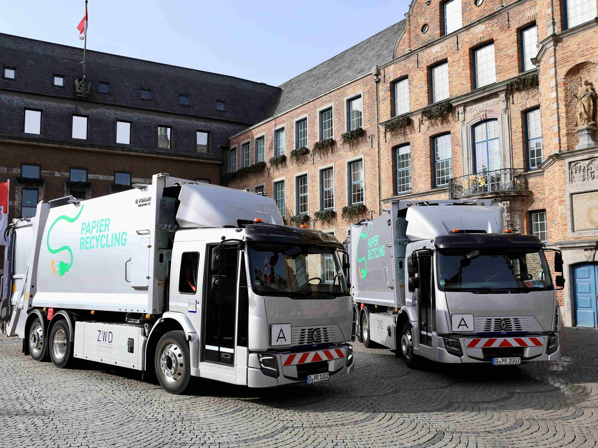 Leise, sauber, effizient: Renault Trucks elektrifiziert Düsseldorfs Müllabfuhr