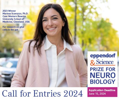 Forschungspreis für junge Wissenschaftler und Wissenschaftlerinnen: Eppendorf & Science Prize for Neurobiology 2024 ausgeschrieben Forschungspreis für junge Wissenschaftler und Wissenschaftlerinnen: Eppendorf & Science Prize for Neurobiology 2024 ausgeschrieben