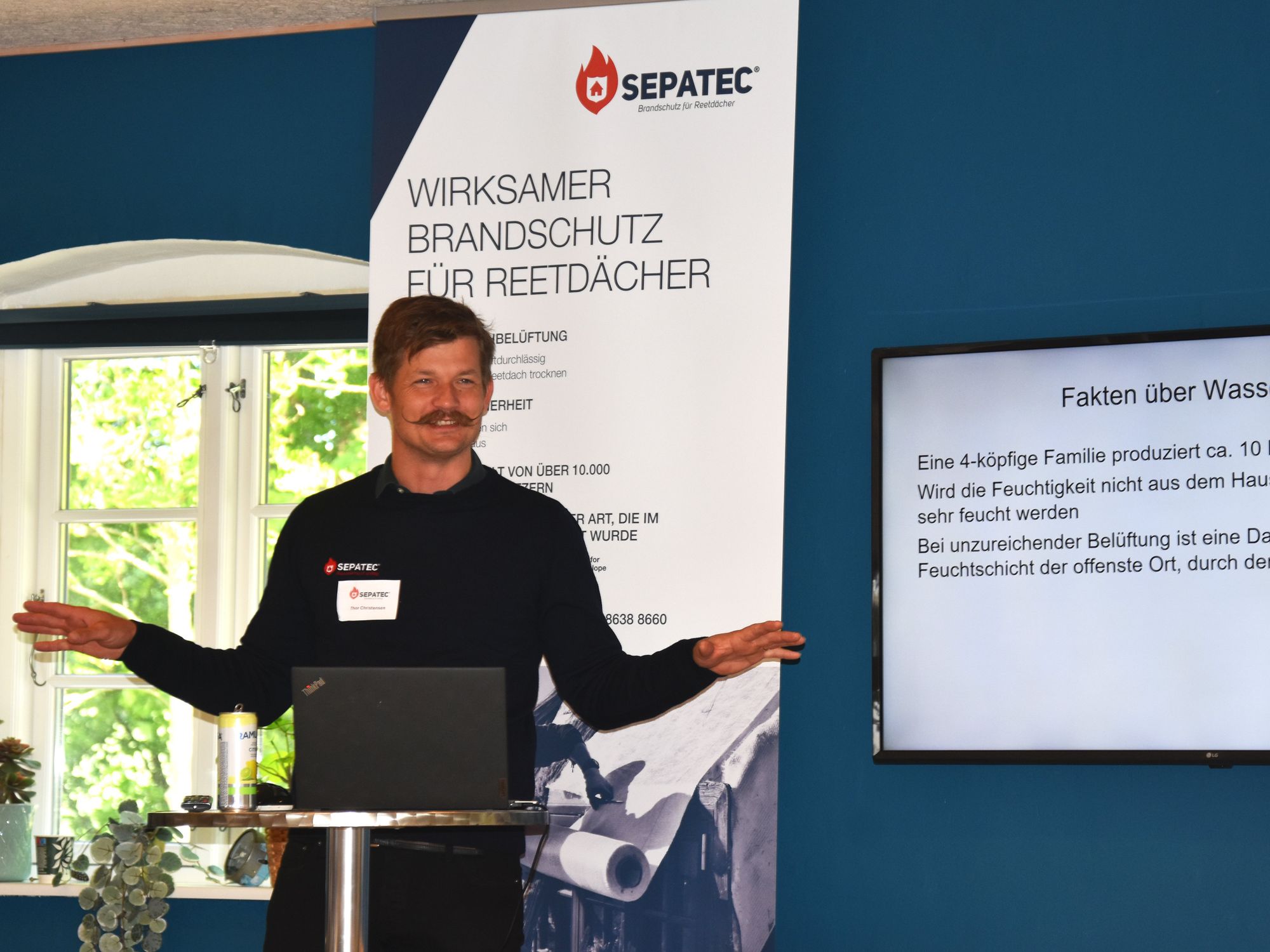 Gastgeber Thor Christensen, Geschäftsführer von Sepatec Gastgeber Thor Christensen, Geschäftsführer von Sepatec