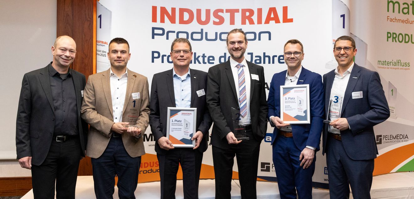 INDUSTRIAL Production Produkte des Jahres 2025: Katagorie Handhabung und Material Handling INDUSTRIAL Production Produkte des Jahres 2025: Katagorie Handhabung und Material Handling