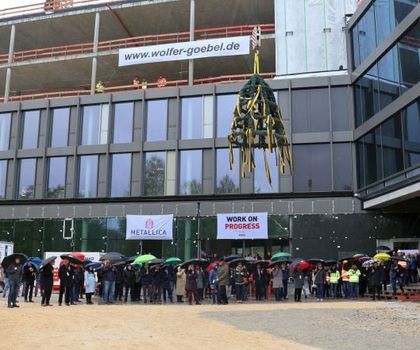 Züblin feiert Richtfest für Landratsamt