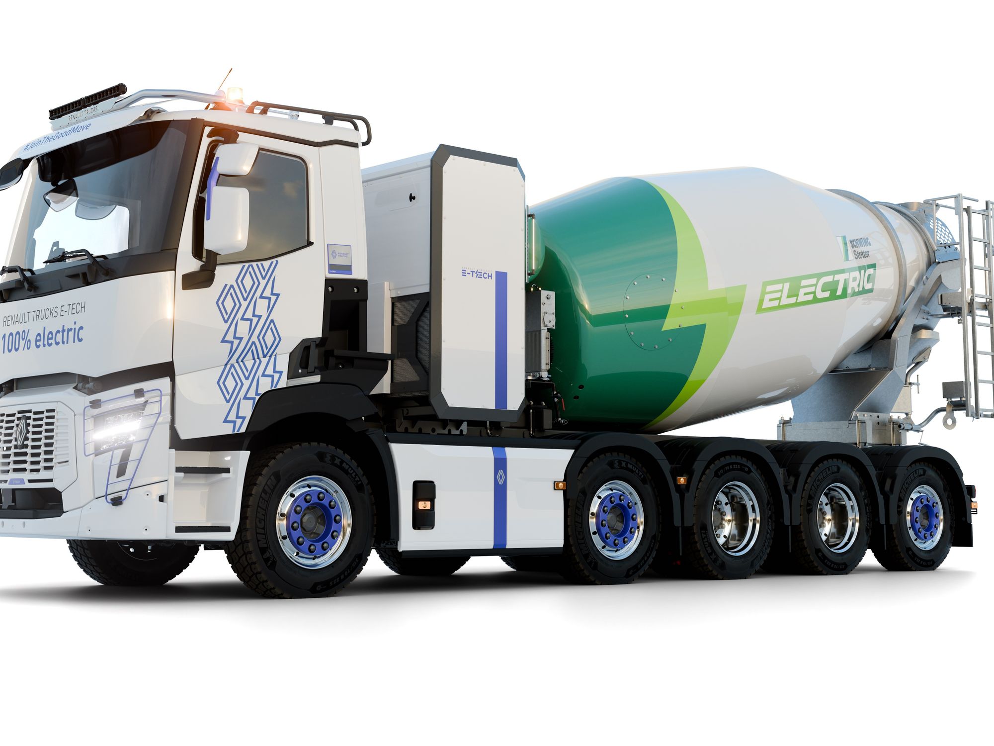 Renault Trucks und Schwing-Stetter präsentieren den E-Tech C 10x4