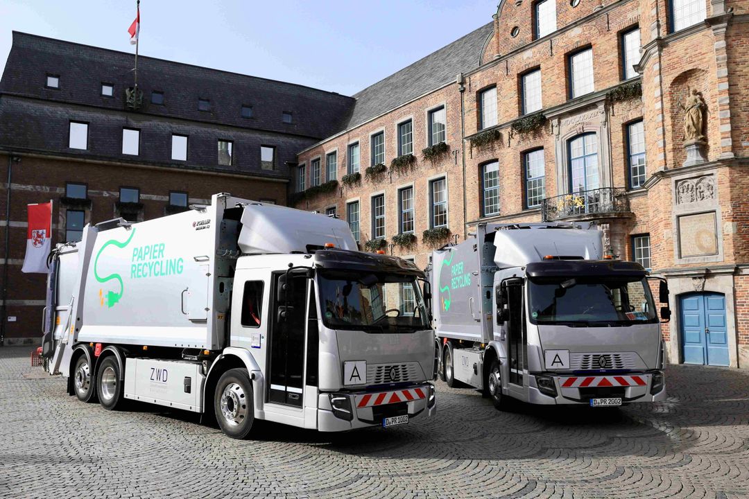 Leise, sauber, effizient: Renault Trucks elektrifiziert Düsseldorfs Müllabfuhr