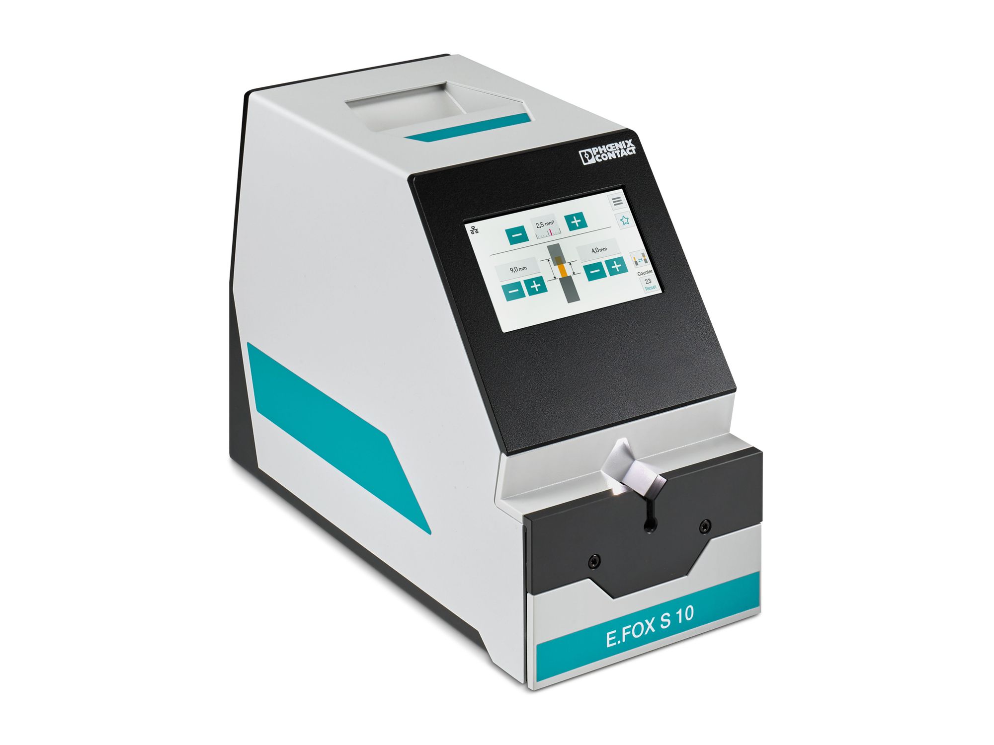Nominiert als Produkt des Jahres 2026: Phoenix Contact: Abisolierautomat E.Fox S 10 Nominiert als Produkt des Jahres 2026: Phoenix Contact: Abisolierautomat E.Fox S 10