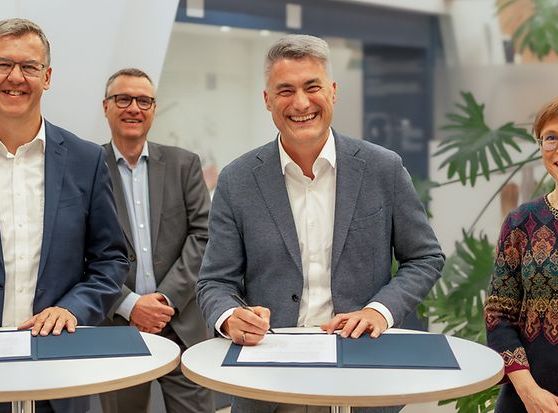 Christoph Winterhalter, Stefan Weisgerber, York Sure-Vetter und Eva Lübke. Foto von Christoph Winterhalter, Stefan Weisgerber, York Sure-Vetter und Eva Lübke