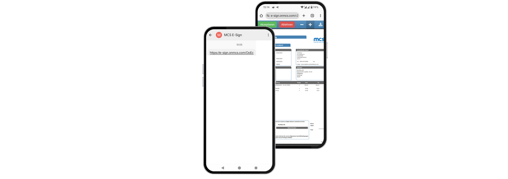 MCS Rental Software ermöglicht elektronische Unterschriften via SMS