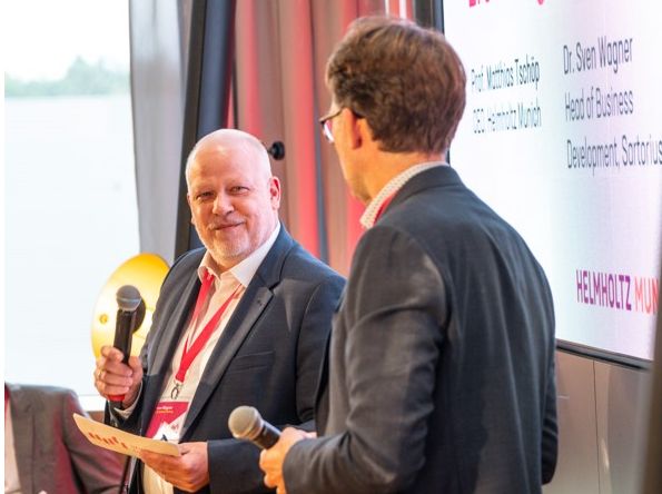 Dr Sven Wagner und Prof. Dr. Dr. Matthias Tschöp. Sven Wagner und Matthias Tschöp bei der Eröffnungsrede