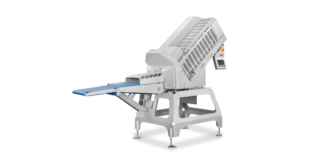 Bild 1: KFT Food Machinery entwickelt Schneidemaschinen, die in anspruchsvollen Produktionsumgebungen der Lebensmittelindustrie eingesetzt werden. Bild 1: KFT Food Machinery entwickelt Schneidemaschinen, die in anspruchsvollen Produktionsumgebungen der Lebensmittelindustrie eingesetzt werden.