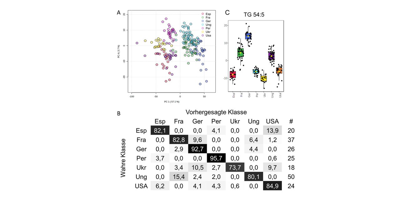 Ergebnisse der Herkunftsbestimmung von Körnermais mittels DART-MS Ergebnisse der Herkunftsbestimmung von Körnermais mittels DART-MS