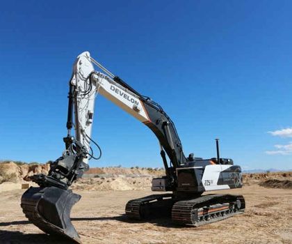 Develon zeigt futuristische Bagger und Baumaschinen