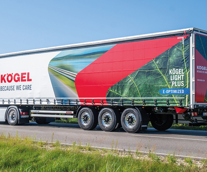 Maßgeschneiderte Lösung für e-Zugmaschinen: der e-optimierte Kögel Light Plus