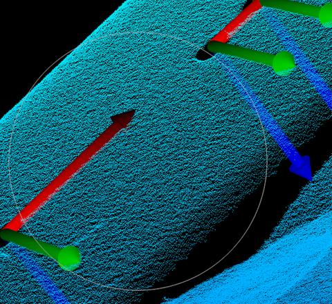 Robots inspect car floor pans fully automatically: all measuring points are embedded in a common global coordinate system so that relative measurements can be carried out between several image acquisition positions. All measuring points are embedded in a common global coordinate system so that relative measurements can be carried out between several image acquisition positions.