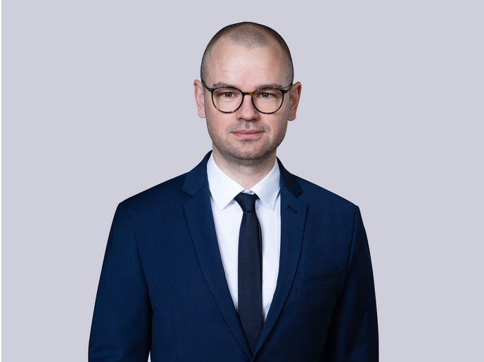 Hauptgeschäftsführer des Hauptverbandes der Deutschen Bauindustrie, Tim-Oliver Müller. Hauptgeschäftsführer des Hauptverbandes der Deutschen Bauindustrie, Tim-Oliver Müller, blickt freundlich in die Kamera