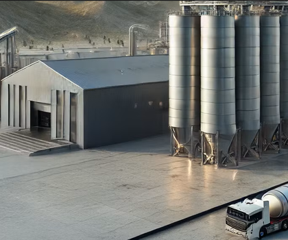 Silos mit Mineba Technik in einer digitalen Skizze