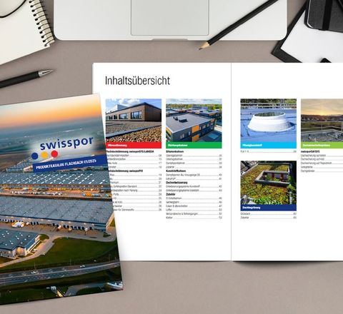 Der neue Flachdachkatalog von Swisspor Der neue Flachdachkatalog von Swisspor