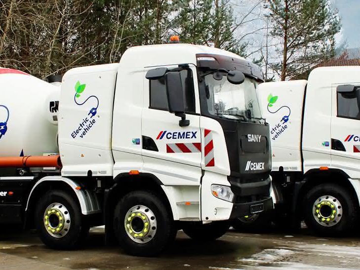 Cemex: Elektrisch gegen Emissionen Die neuen Cemex-Fahrmischer mit vollelektrischem Antrieb